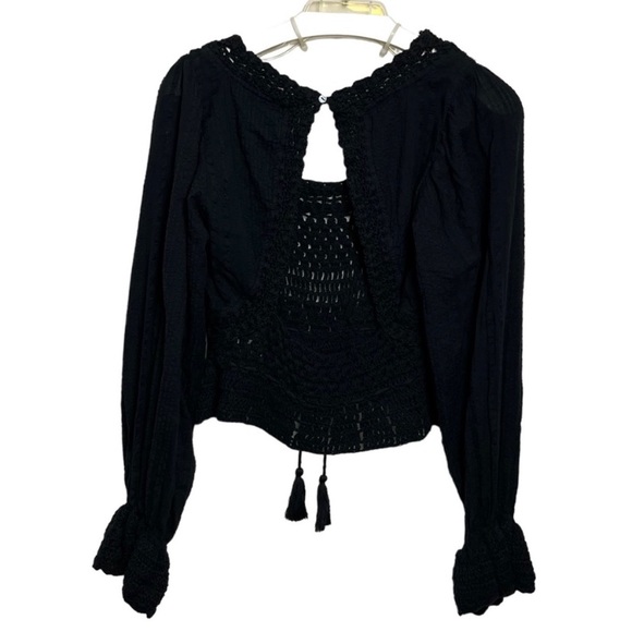 New FREE PEOPLE Megan Crochet Top size S - Picture 3 of 8